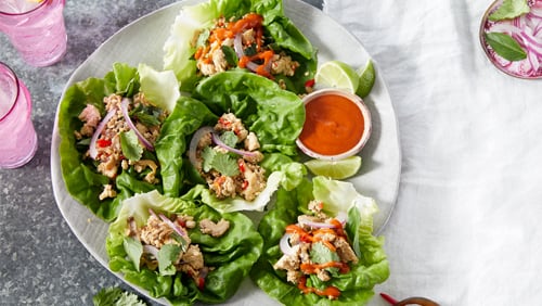 Loaded Thai-Style Lettuce Cups