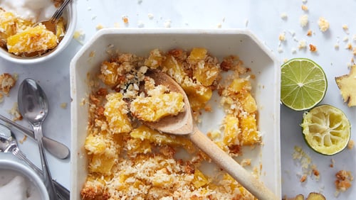 Pineapple Coconut Crumble