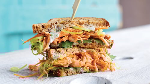 Buffalo Blue Cheese Club Sandwich