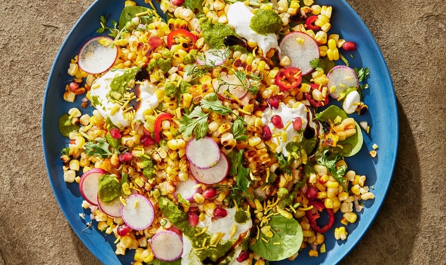 Grilled Corn Chaat