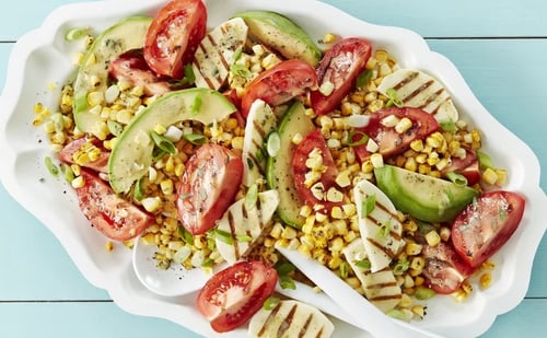 Charred Corn Tomato Salad