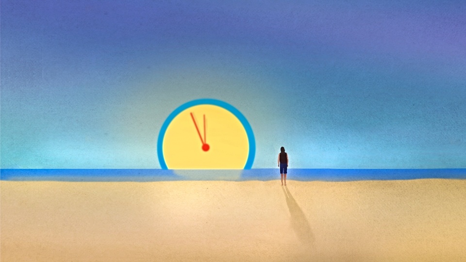 person-looking-at-sunset-clock