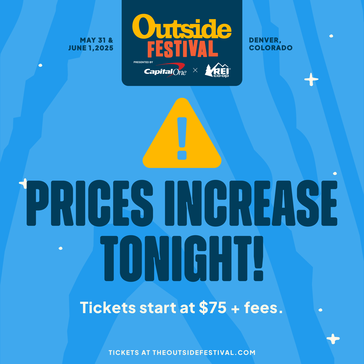 Prices Increase Tonight