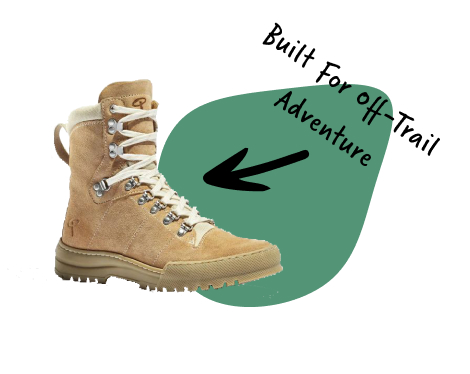Built for off-trail adventure. Image: Erem Xerocole hiking boot.
