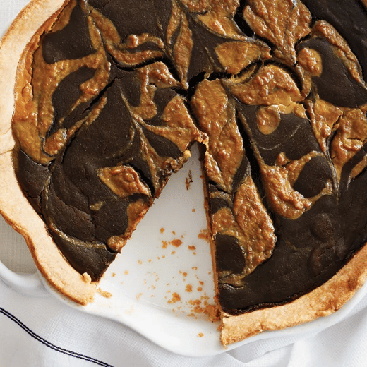 Chocolate Swirl Pumpkin Pie