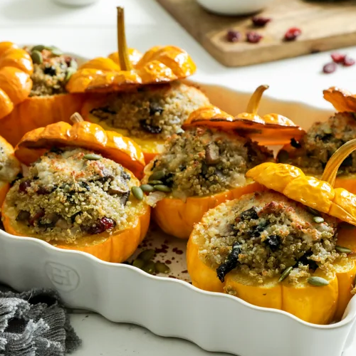 Savory Stuffed Mini Pumpkins