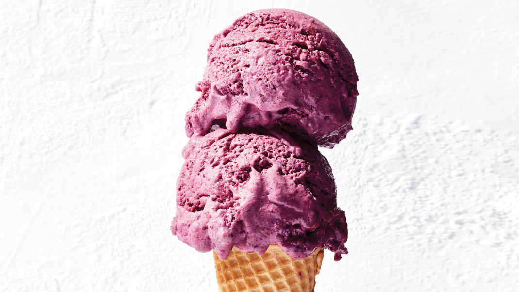 Blackberry Lemon Cashew Ice Cream