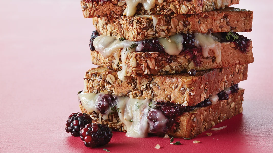 Grilled Fontina & Blackberry Sandwiches